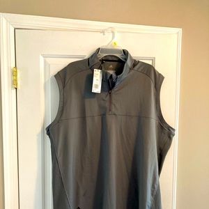 NWT 2XL Adidas Golf Vest Grey